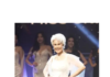 80-year-old Choi Soon Hwa in white lace gown at Miss Universe Korea, winning Best Dressed Award.