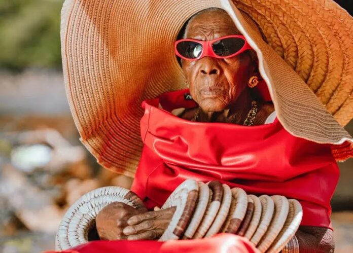Margaret Chola, an 85-year-old Zambian fashion icon