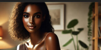Illustration of common skincare concerns for melanin-rich skin, including hyperpigmentation, dryness, and inflammation.